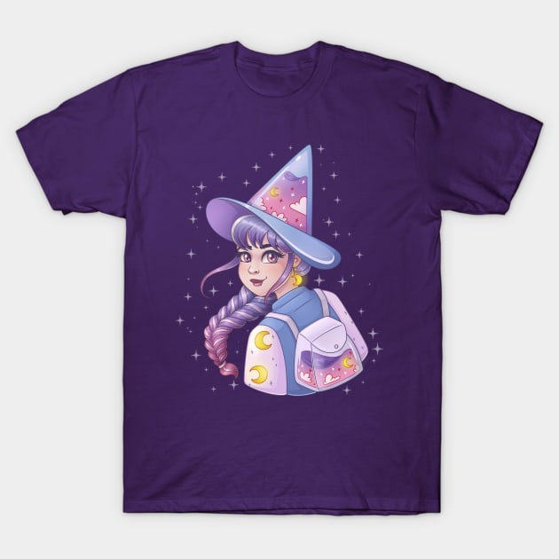 Dreamy Pastel Witch T-Shirt by ChristaDoodles